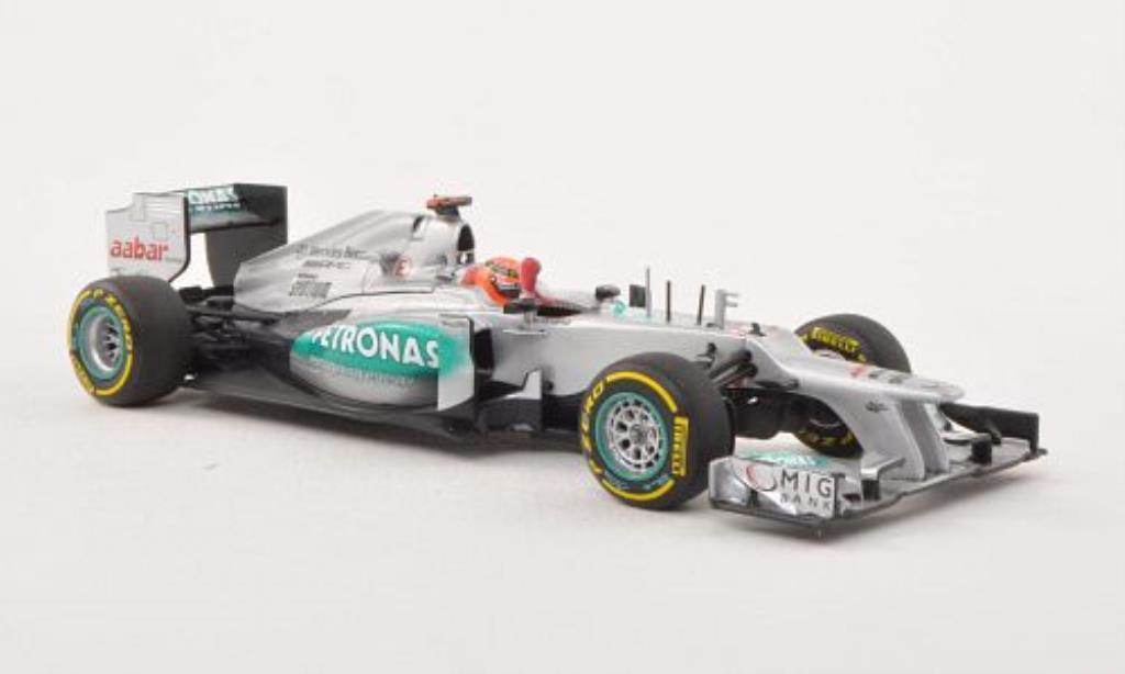 Mercedes F1 1/43 Minichamps W03 No.7 Petronas GP Valencia 2012 modelauto