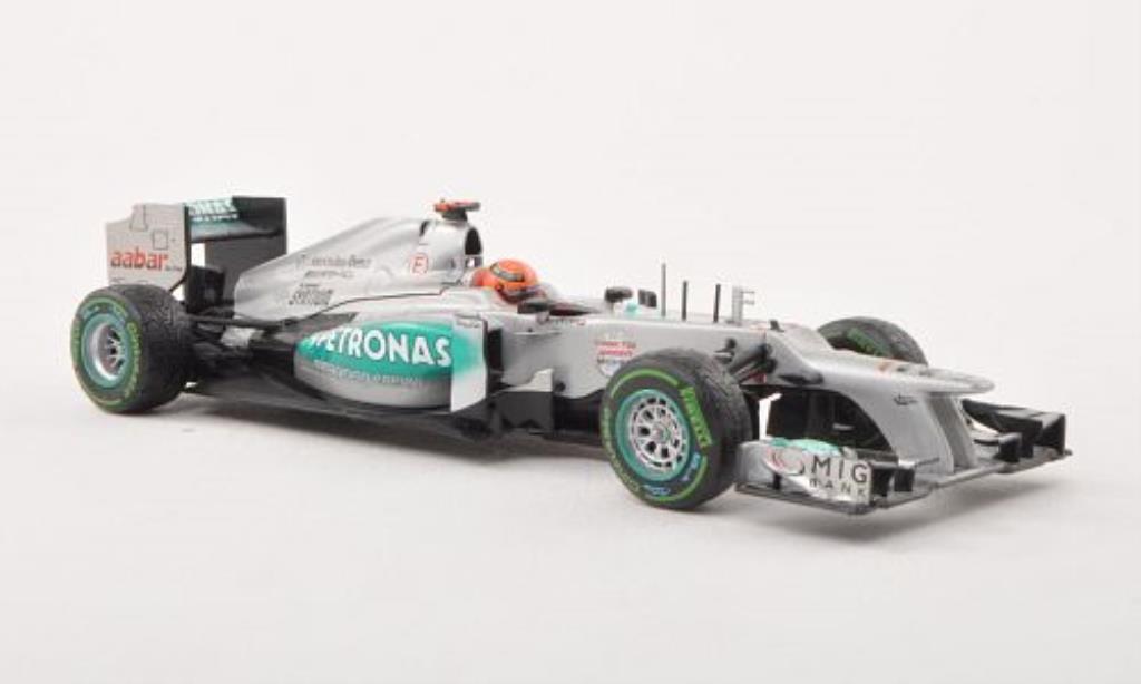 Mercedes F1 1/43 Minichamps W03 No.7 Petronas Last Race GP Brasilien 2012 modelauto
