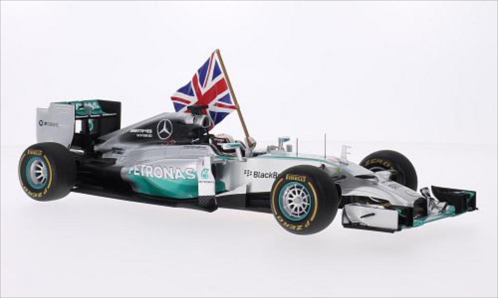 Mercedes F1 1/18 Spark W05 No.44 Formel 1 GP Abu Dhabi 2014 modelauto