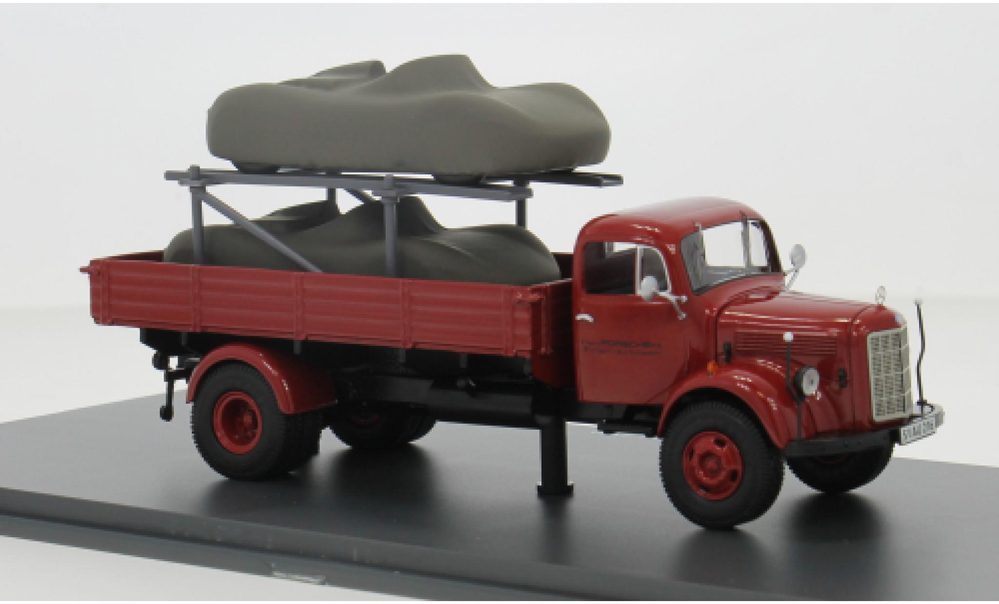 Mercedes L3500 1/43 Schuco Pritsche Porsche Renndienst 1:43 modelauto