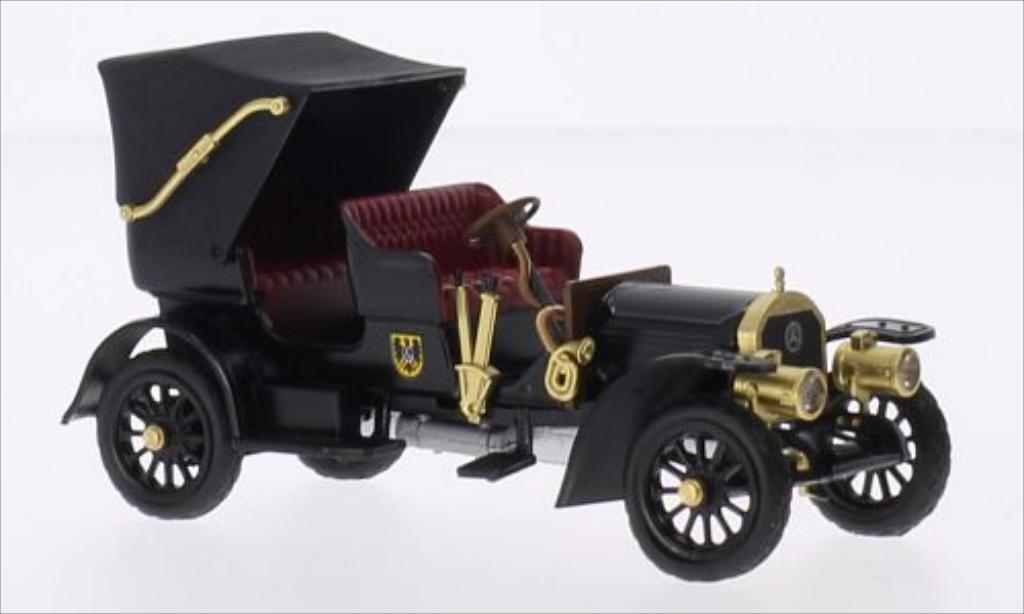 Mercedes Simplex 1/43 Rio zwart/Dekor RHD 1902 modelauto