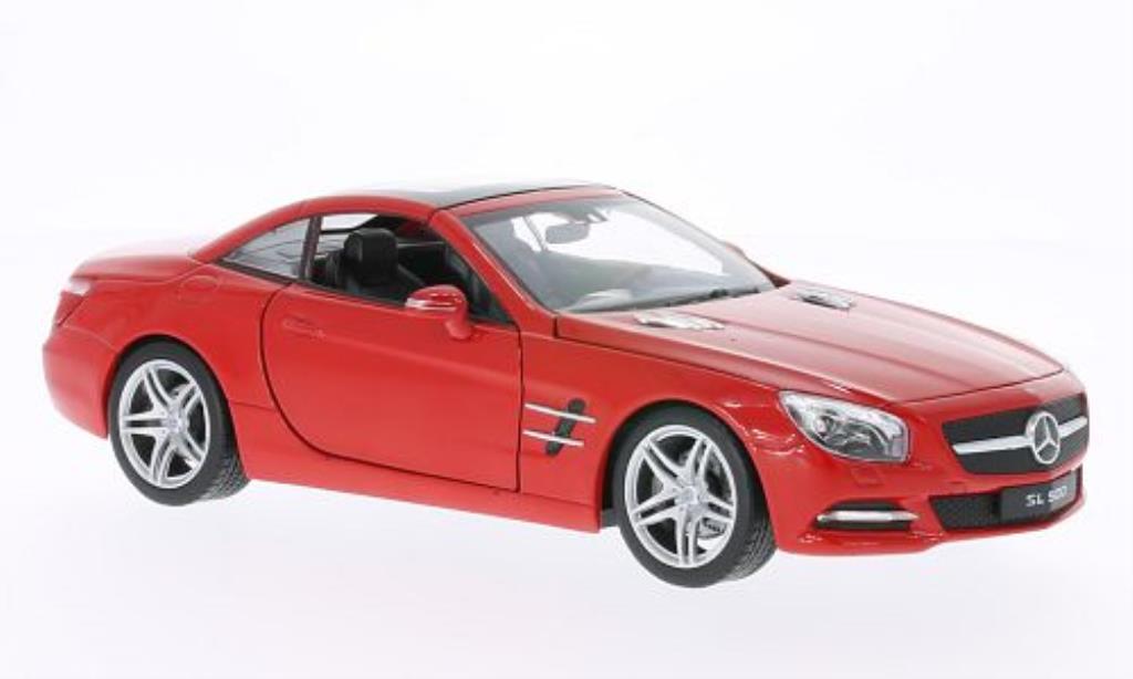 Mercedes Classe SL 500 1/24 Welly 500 (R231) Hard Top rood 2012 modelauto