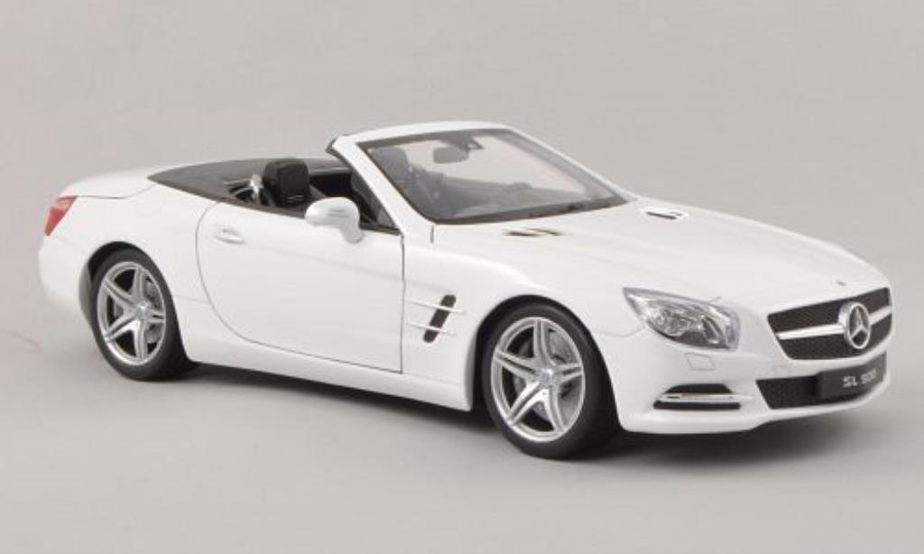 Mercedes Classe SL 500 1/18 Welly 500 (R231) wit Verdeck geoffnet 2012 modelauto