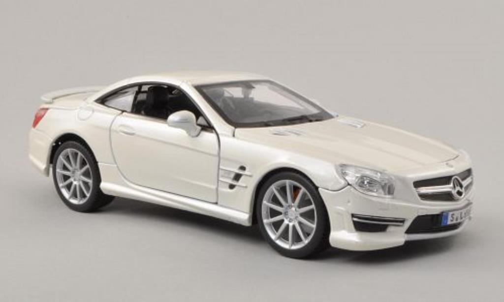 Mercedes Classe SL 65 1/24 Burago 65 AMG (R231) wit Verdeck geschlossen modelauto