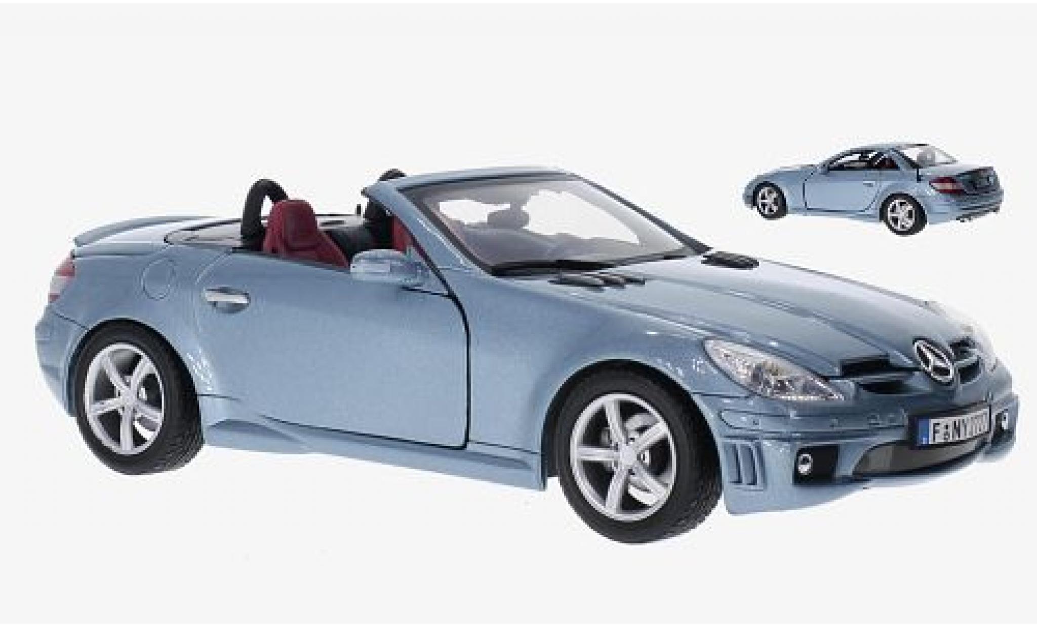 Mercedes Classe SLK 1/18 Motormax SLK 55 AMG (R1 blauw 1:18 modelauto
