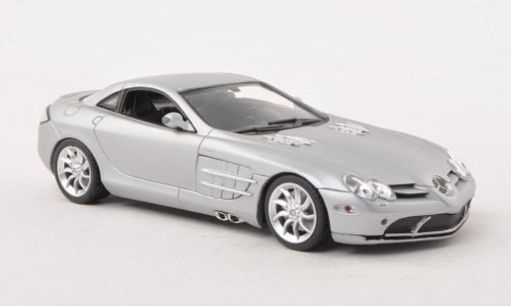 Mercedes SLR 1/43 Minichamps McLaren matt-grijs 2004 modelauto