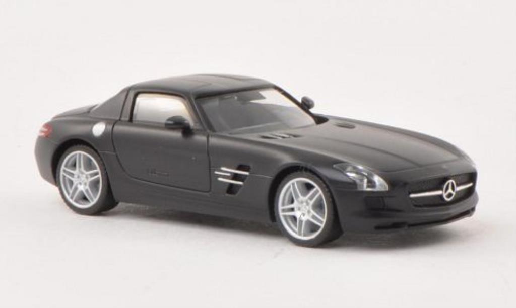 Mercedes SLS 1/87 Herpa AMG (C197) matt-zwart modelauto