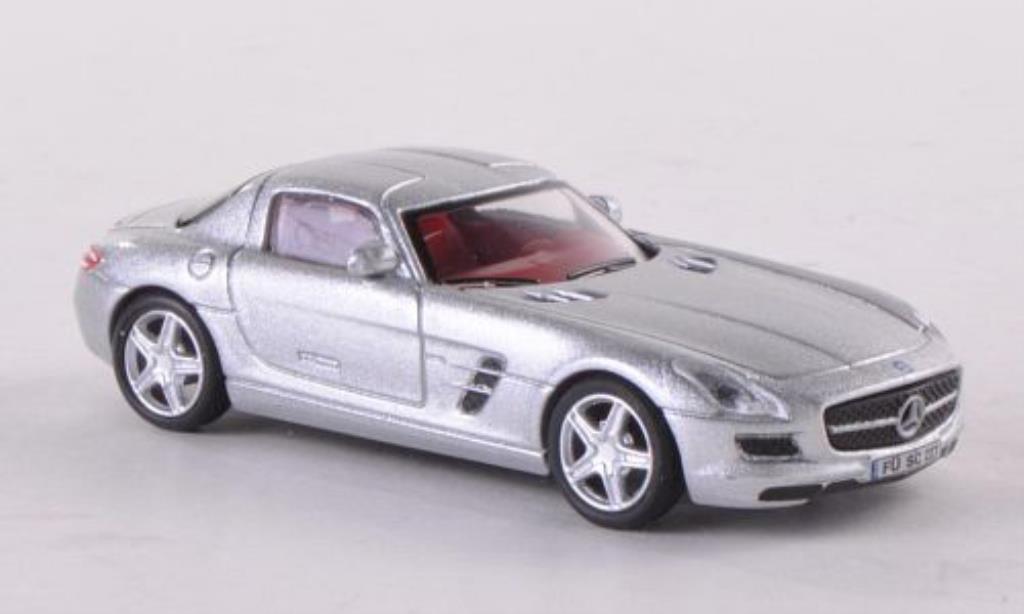 Mercedes SLS 1/87 Schuco AMG Coupe grijs modelauto