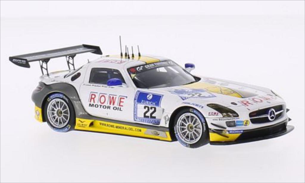 Mercedes SLS 1/43 Spark AMG GT3 No.22 ROWE Racing 24h Nurburgring 2015 /R.van modelauto