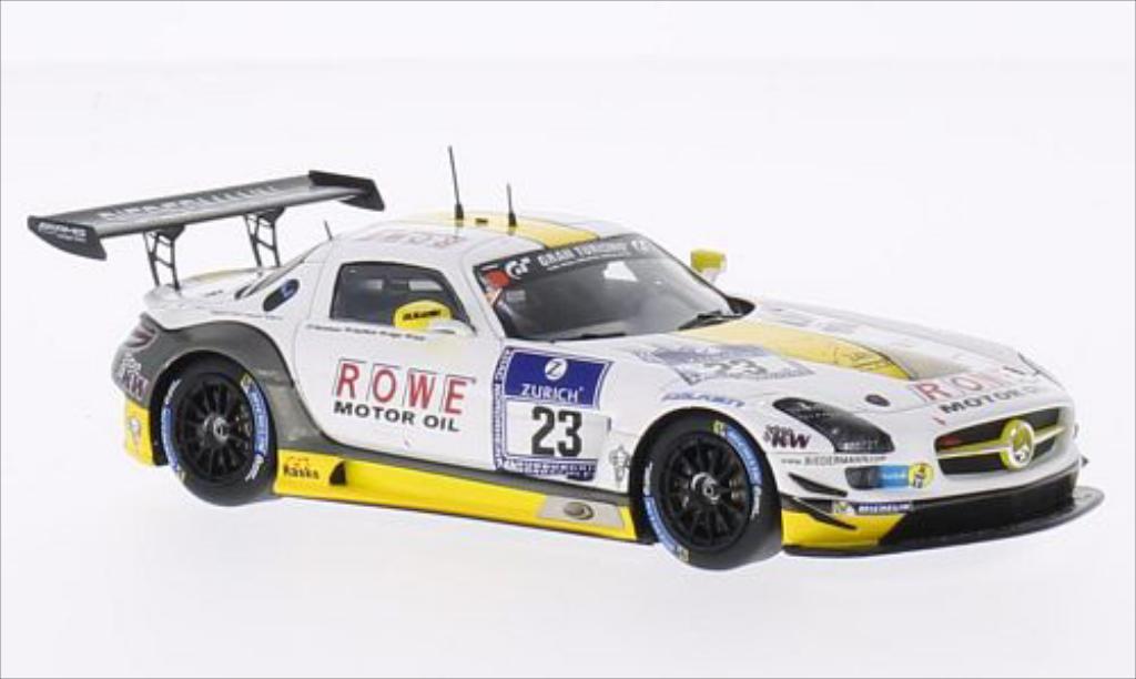 Mercedes SLS 1/43 Spark AMG GT3 No.23 Rowe Racing 24h Nurburgring 2014 /R.Goransson modelauto