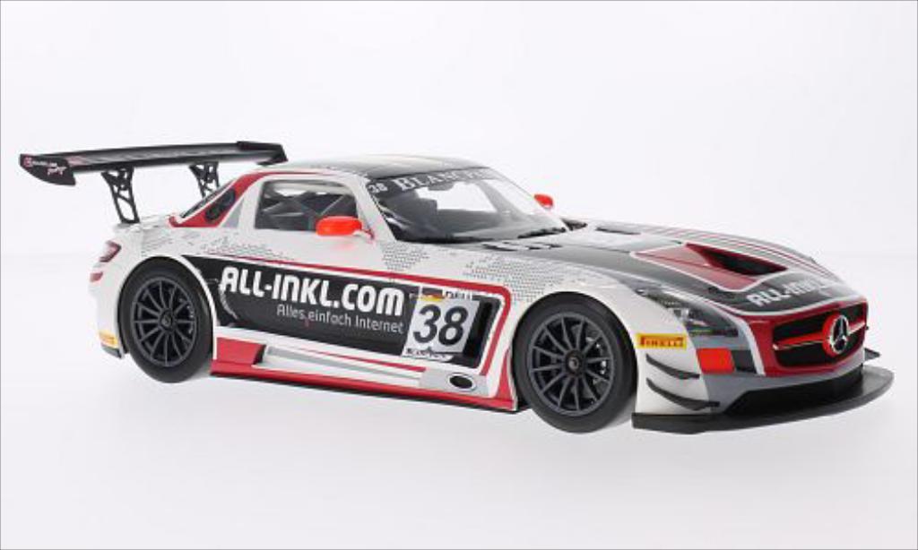 Mercedes SLS 1/18 Minichamps AMG GT3 No.38 Munnich Motorsport FIA GT1 World Championship 2012 /M.Winkelhock modelauto