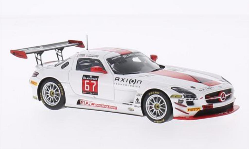 Mercedes SLS 1/43 Spark AMG GT3 No.67 GDL Motorsport 24h Spa 2014 modelauto