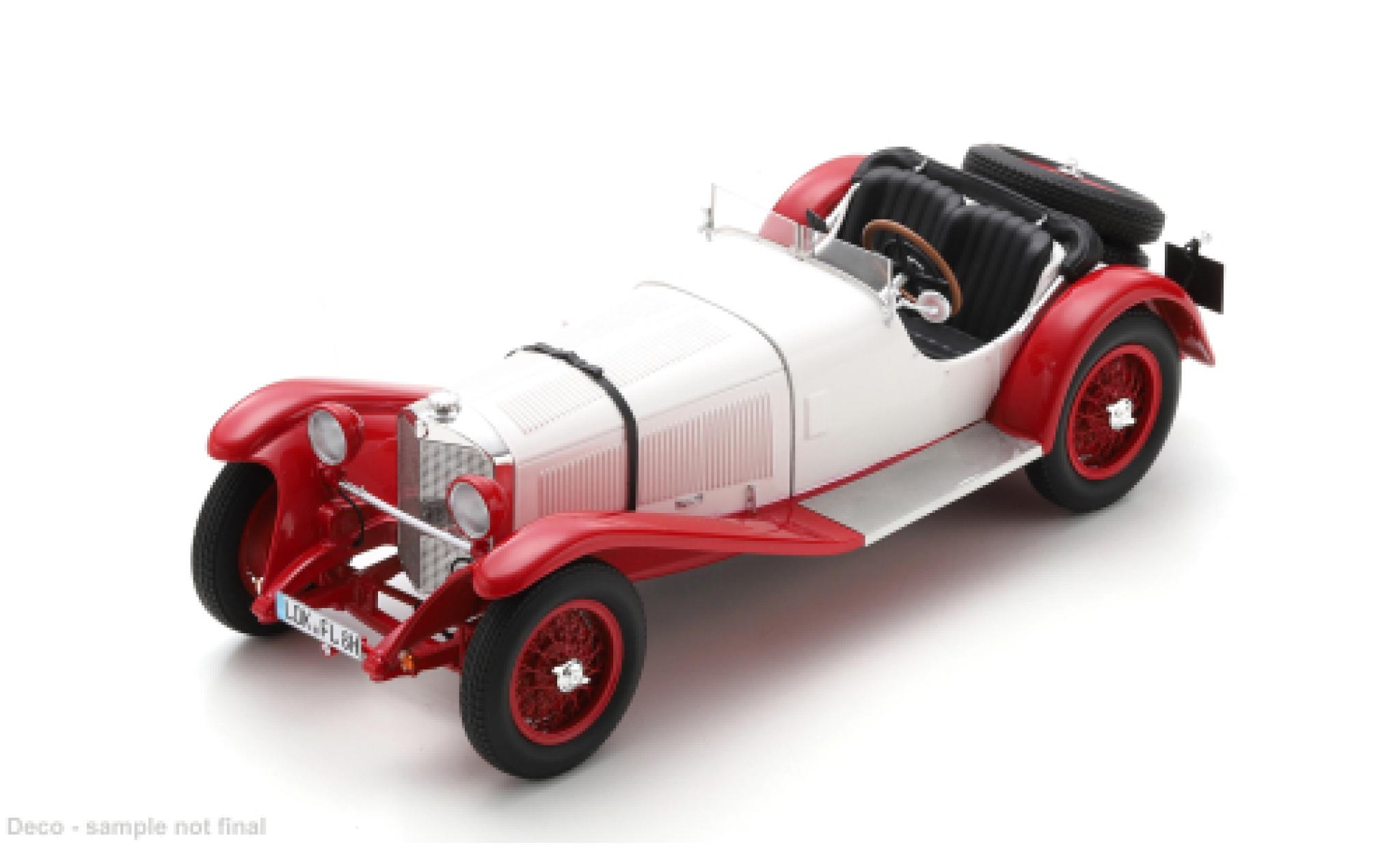 Mercedes SSK 1/18 Schuco ProR wit/rood 1:18 modelauto