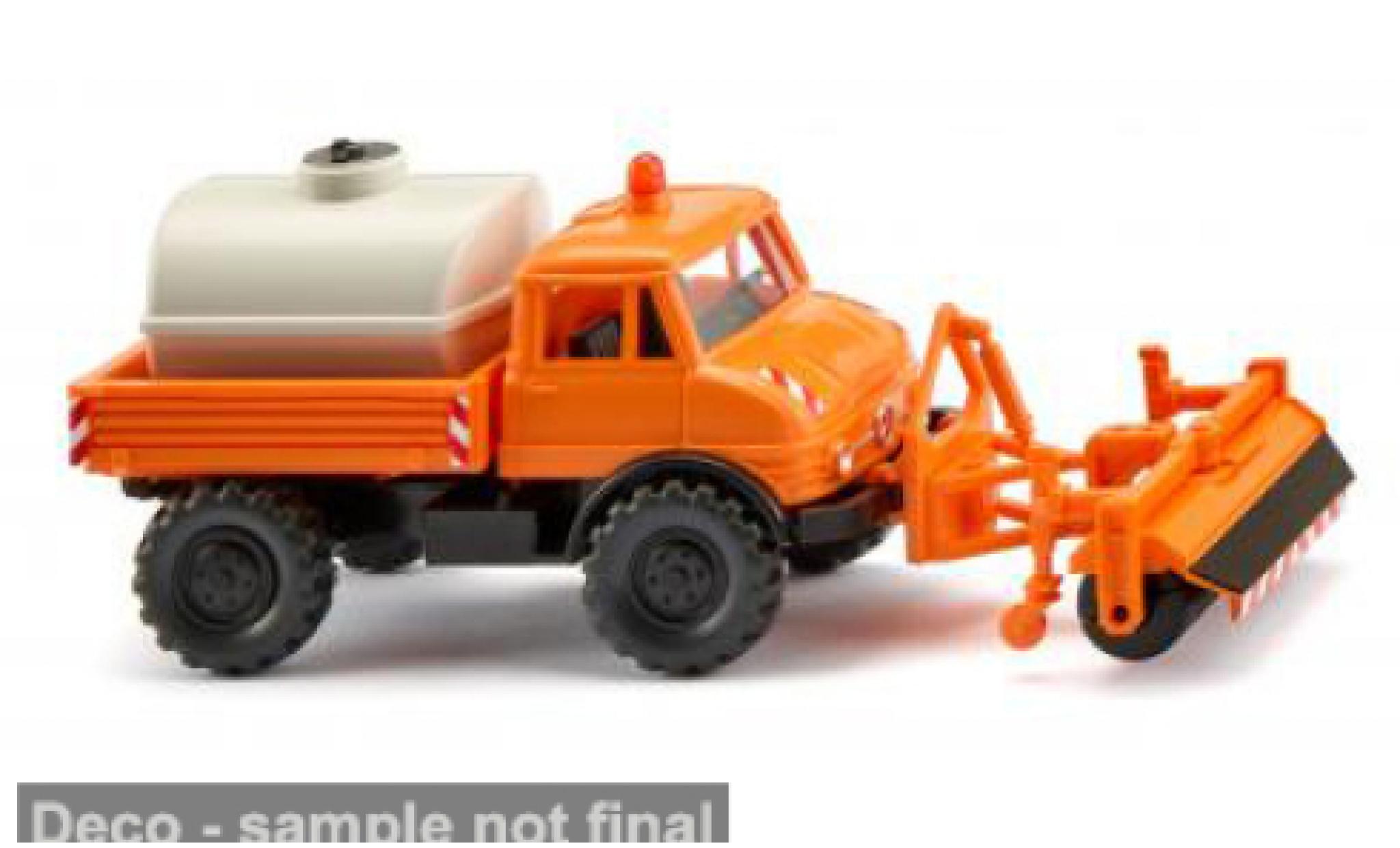 Mercedes Unimog 1/87 Wiking U 406 oranje 1963 1:87 modelauto