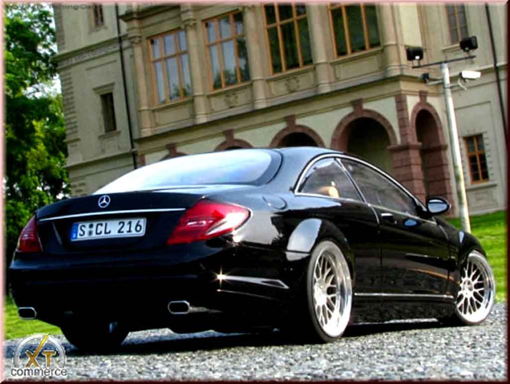 Mercedes Classe CL Base zwart jantes bbs bords larges 19 pouces 1/18 Autoart