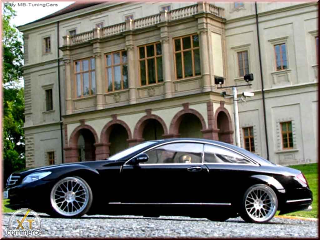 Mercedes Classe CL Base zwart jantes bbs bords larges 19 pouces 1/18 Autoart