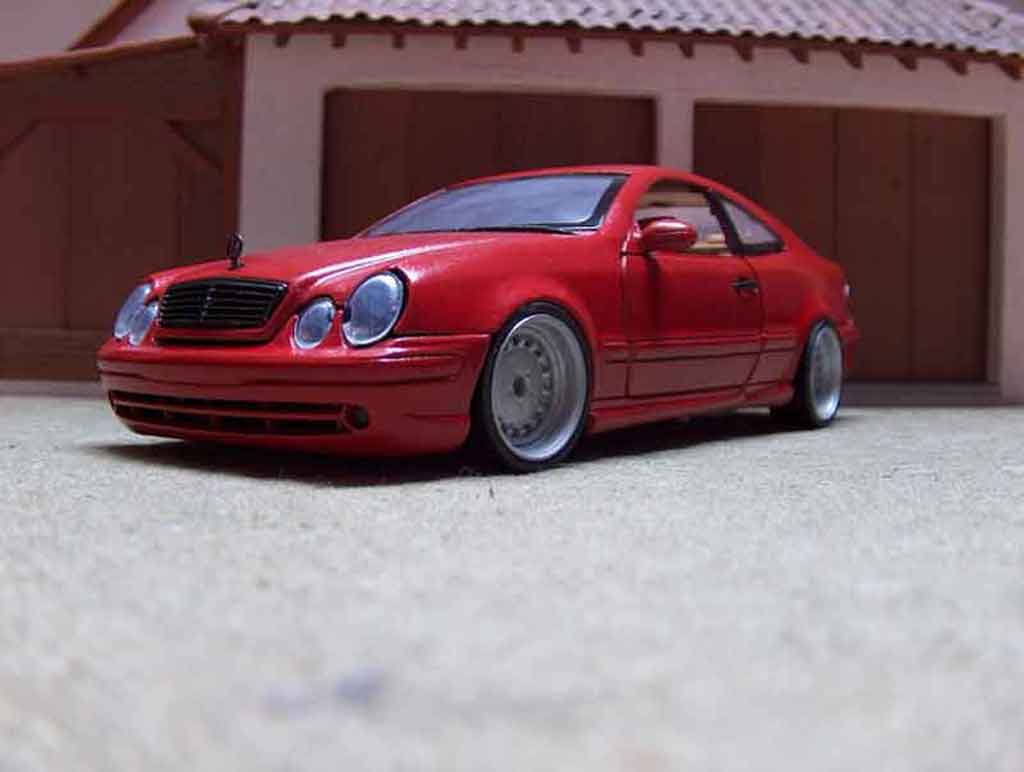 Mercedes Classe CL AMG 1/18 Anson K AMG german look rood candy modelauto