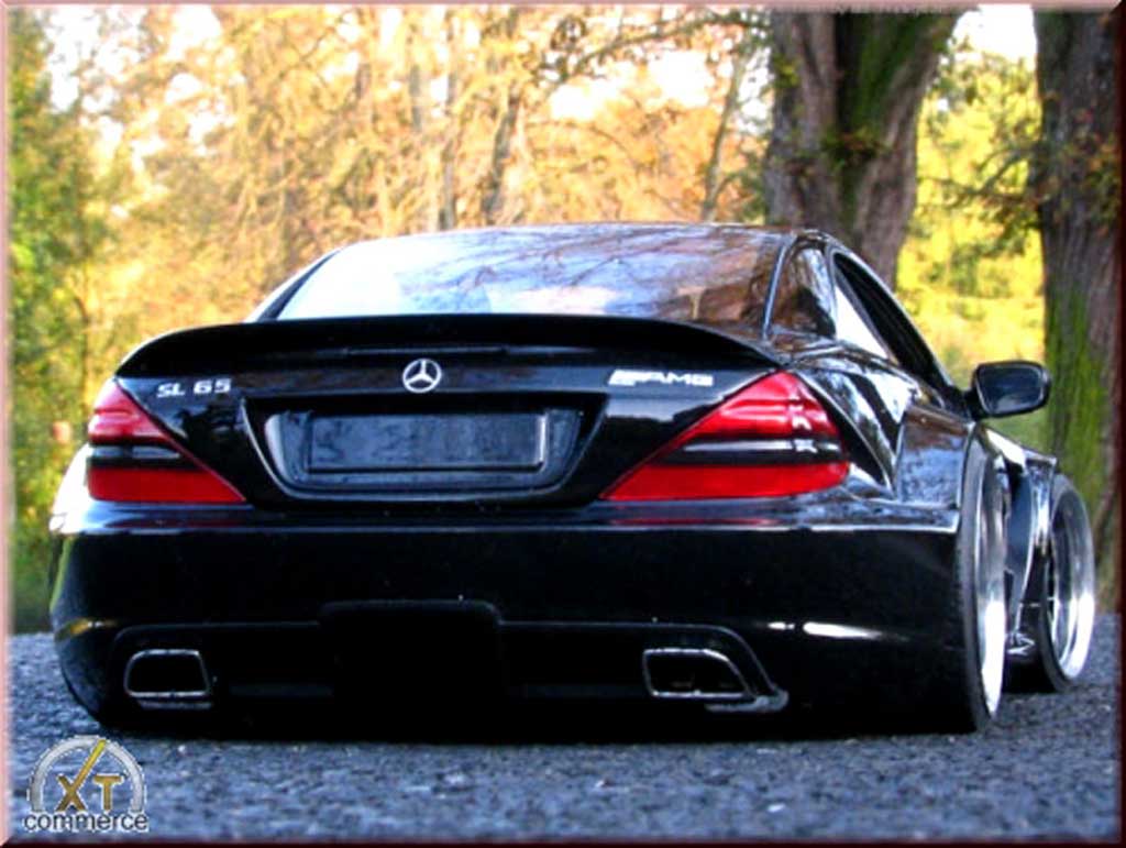Mercedes Classe SL 65 1/18 Minichamps 65 amg zwart jantes 19 et 20 pouces modelauto