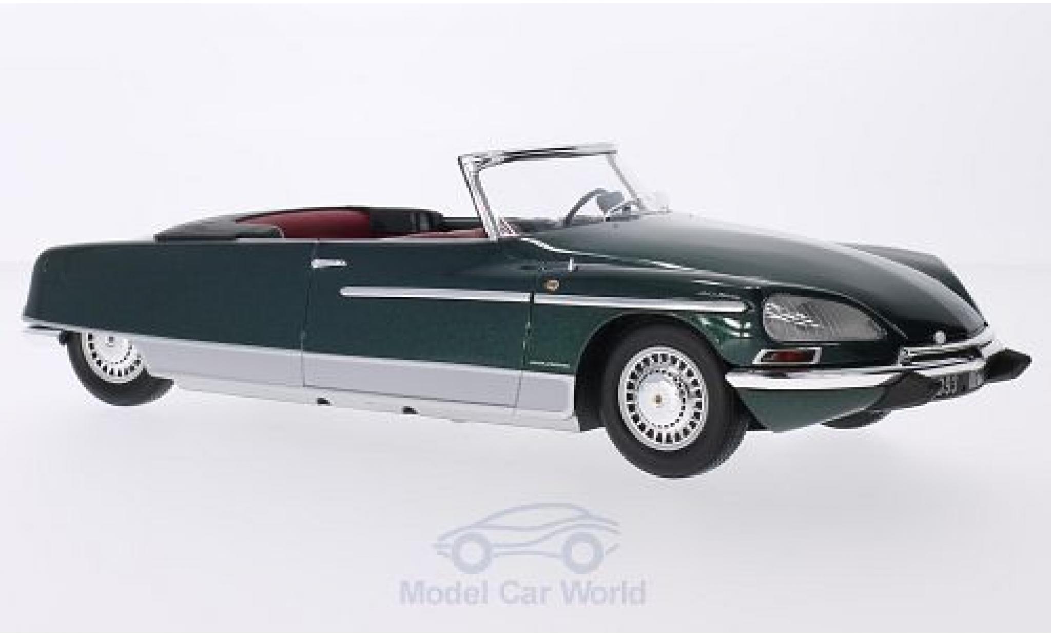 Citroen DS 1/18 Metal 18 21 Chapron Palm Beach metallic groen 1968 mit Beleuchtung (Batterien nicht enthalten) modelauto