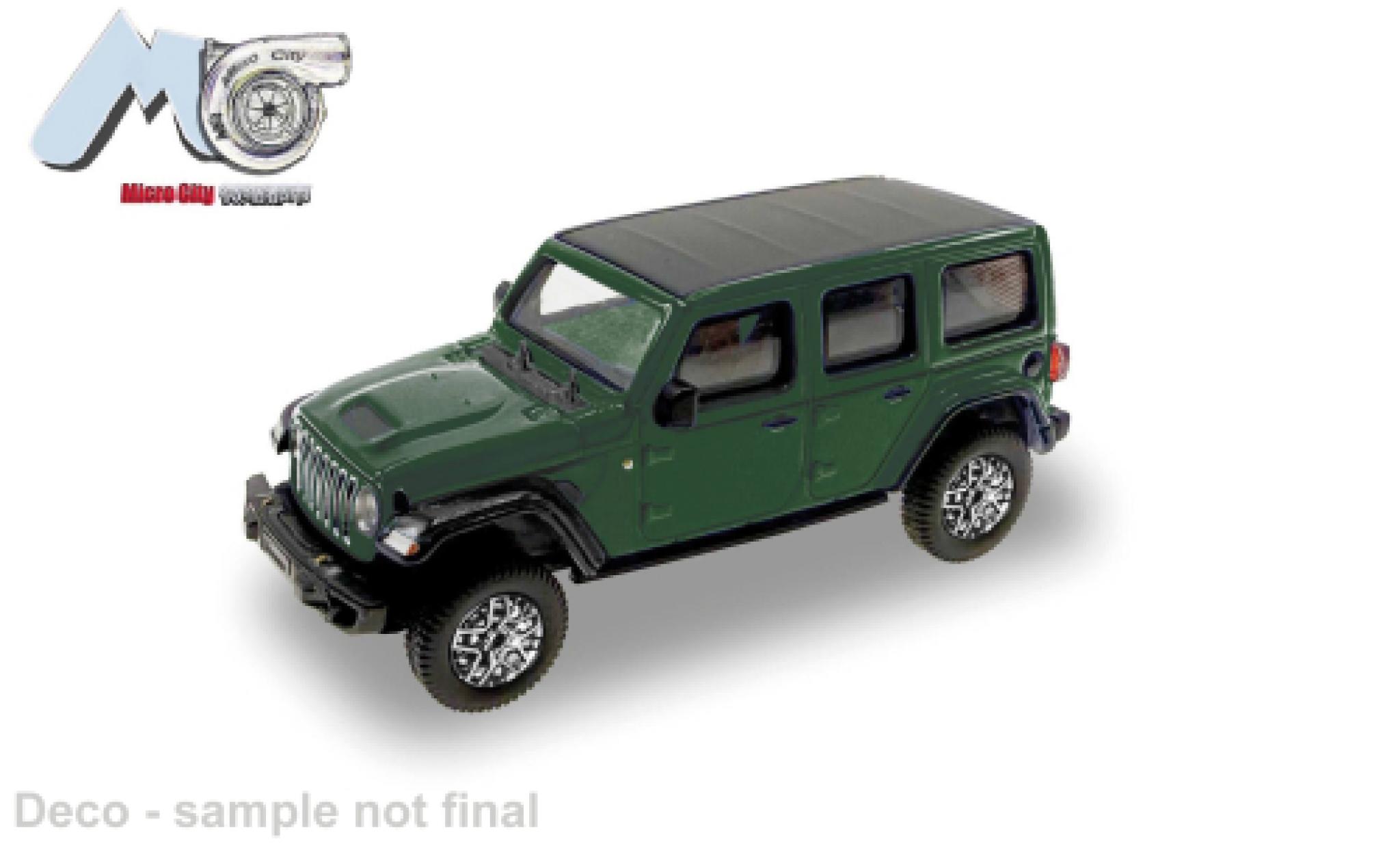 Jeep Wrangler 1/87 Micro City 87 groen 2017 1:87 modelauto