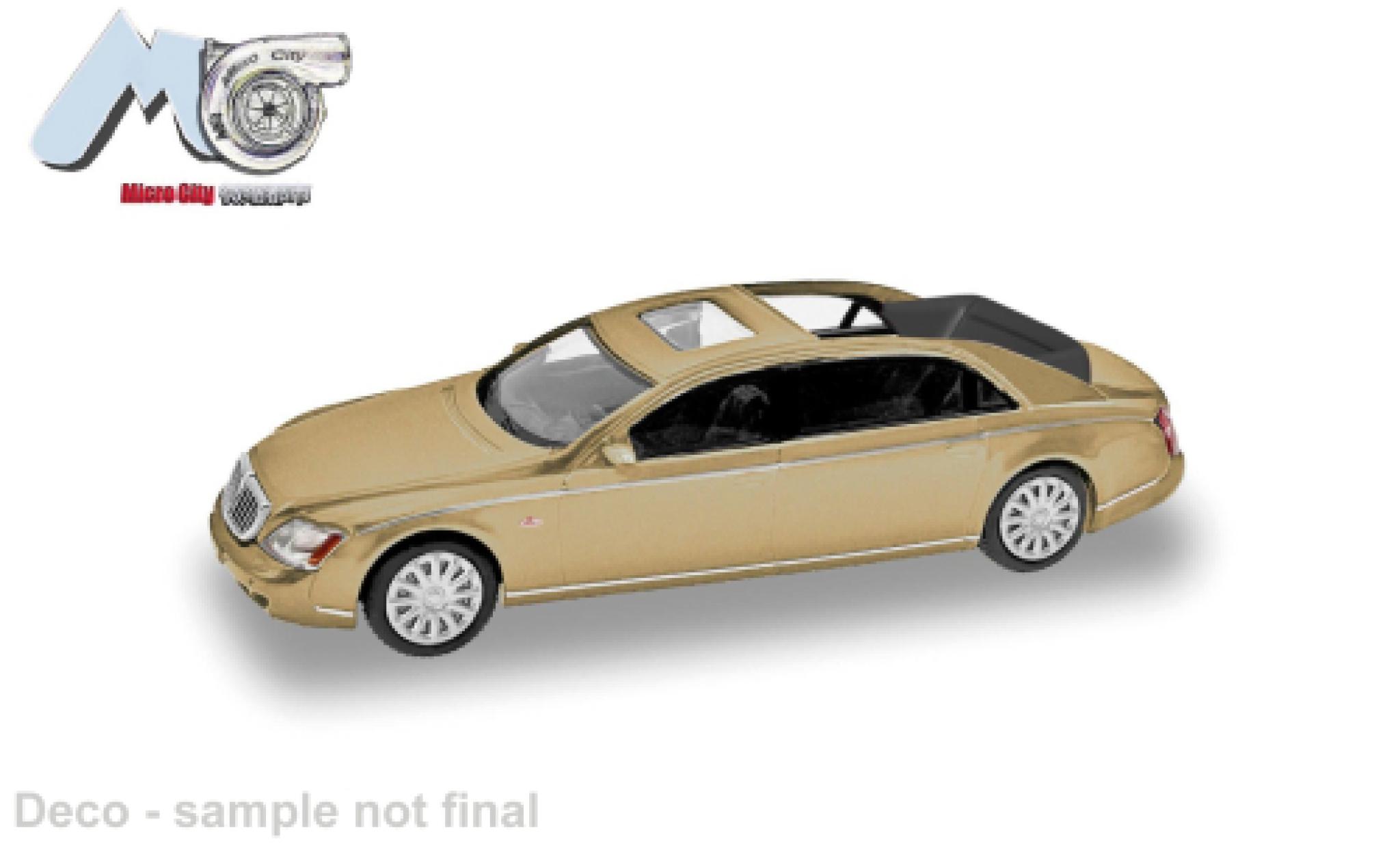 Maybach 62 1/87 Micro City 87 S gold 1:87 modelauto