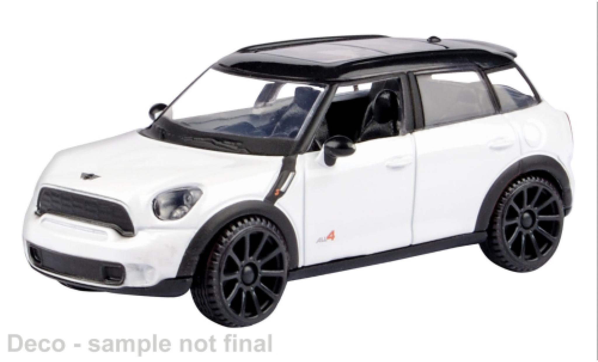Mini Cooper 1/43 Motormax S Countryman wit/zwart 1:43 modelauto