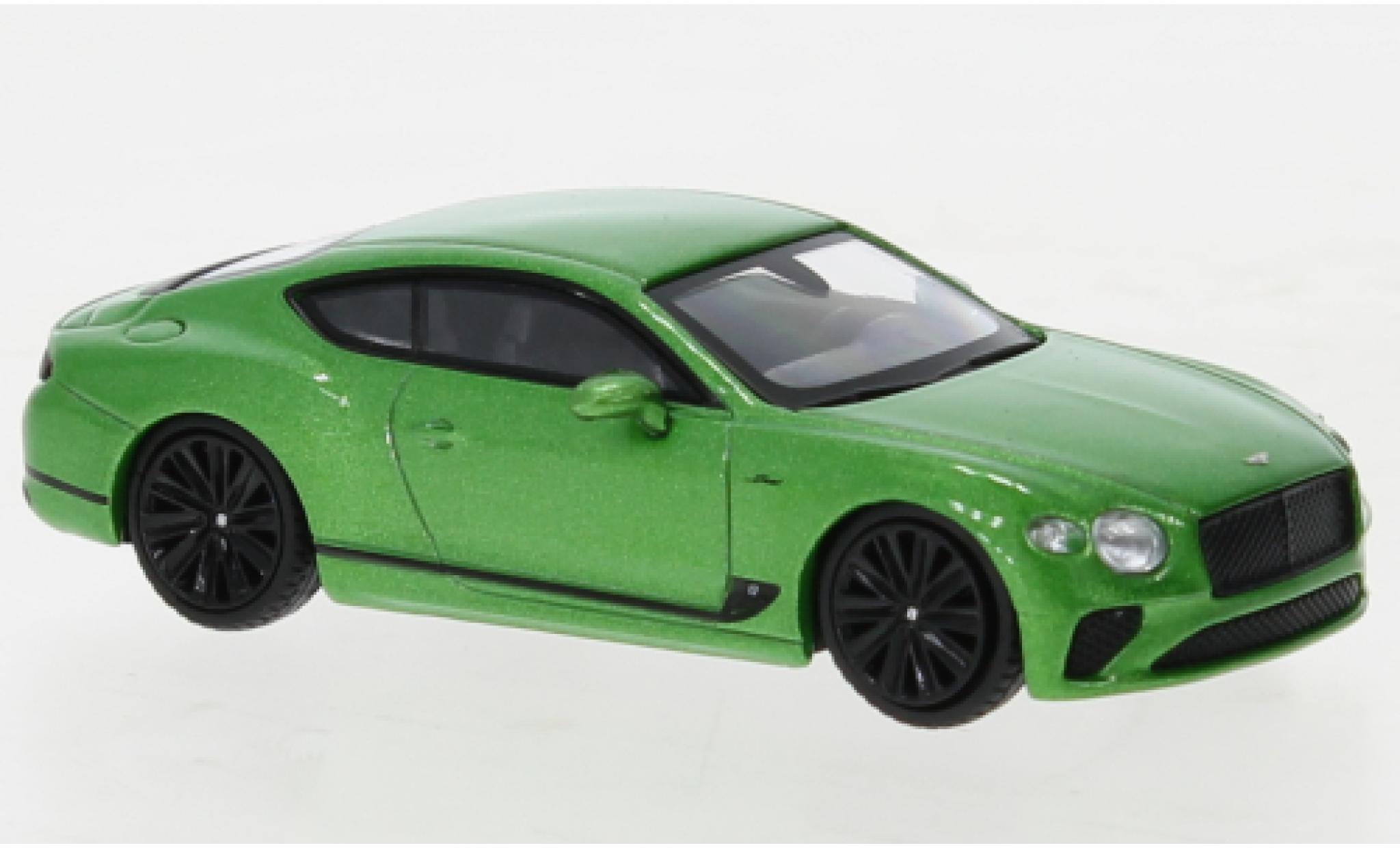 Bentley Continental 1/64 Mini GT GT Speed metallic groen 1:64 modelauto