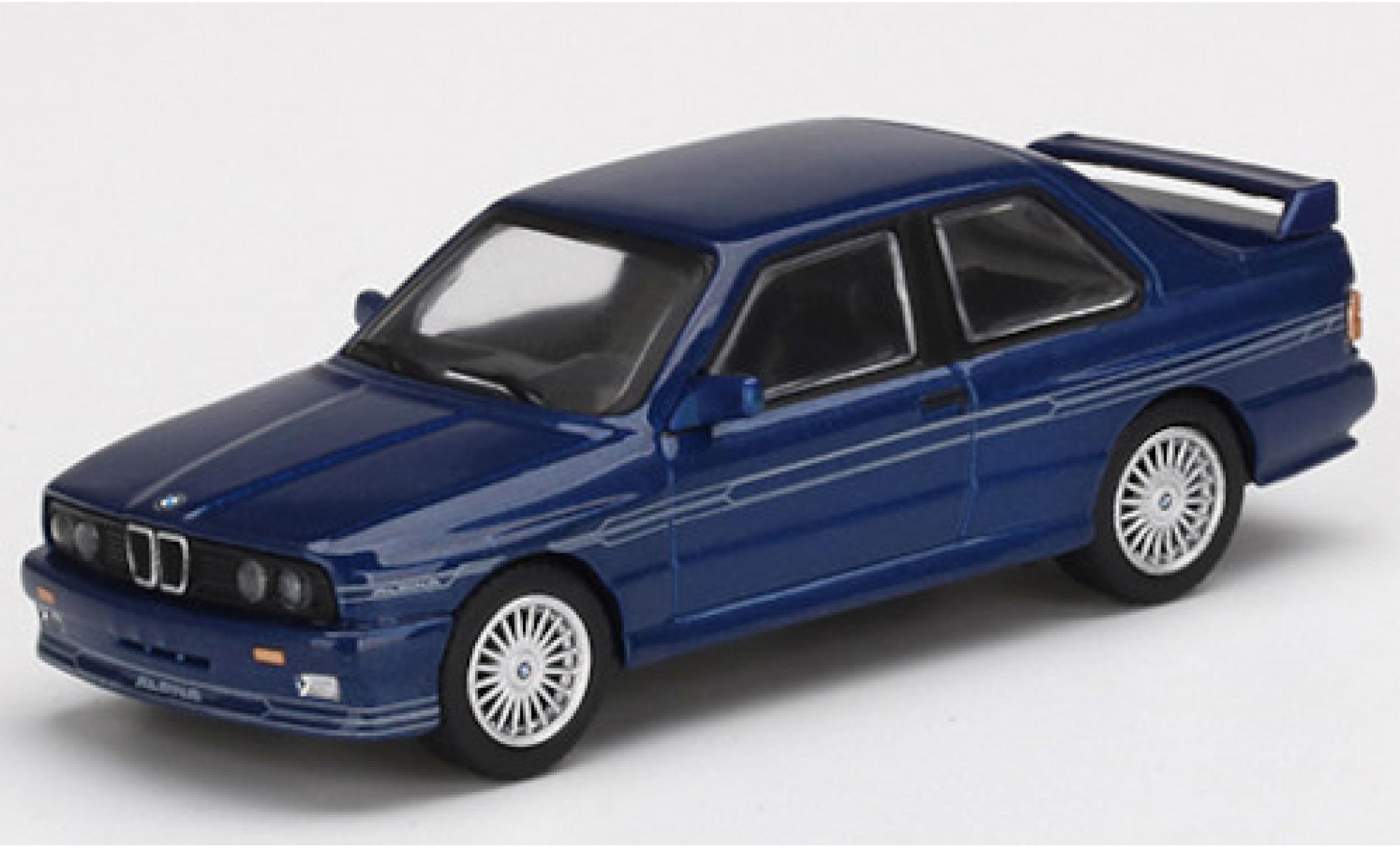 Bmw M3 1/64 Mini GT (E30) Alpina B6 3.5S blauw/Dekor modelauto