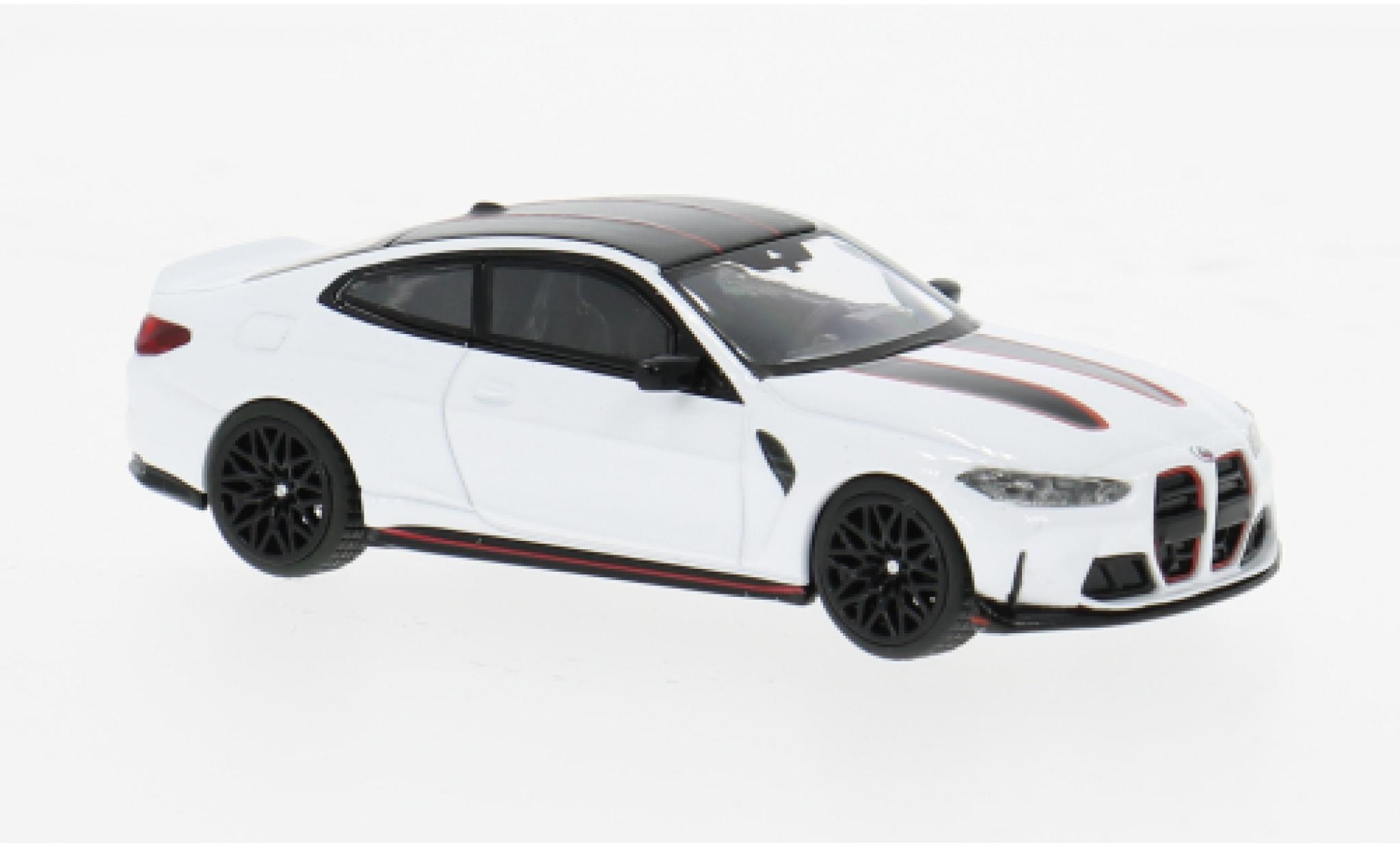 Bmw M4 1/64 Mini GT CSL (G82) wit/zwart 1:64 modelauto