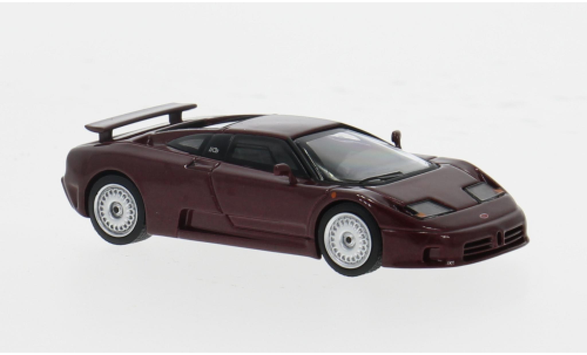 Bugatti EB110 1/64 Mini GT GT rood 1995 1:64 modelauto