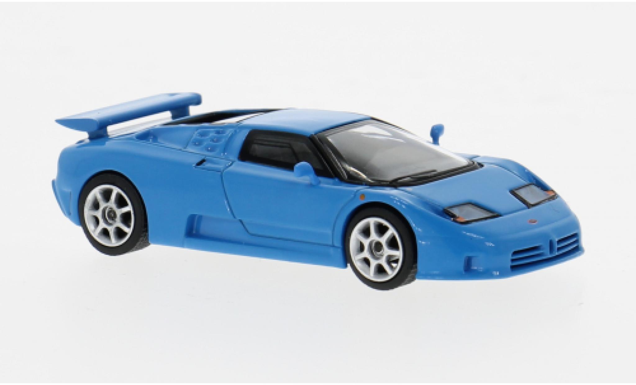 Bugatti EB110 1/64 Mini GT Super Sport blauw 1995 1:64 modelauto