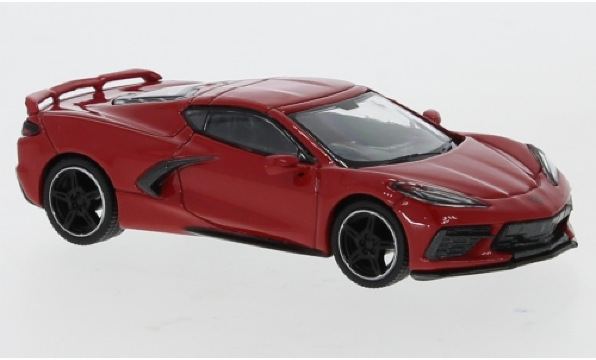 Chevrolet Corvette 1/64 Mini GT (C8) Stingray rood RHD 2020 modelauto