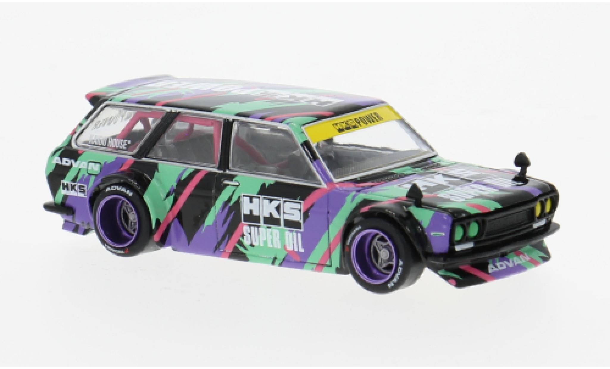 Datsun 510 1/64 Mini GT Wagon HKS V1 Dekor 1:64 modelauto