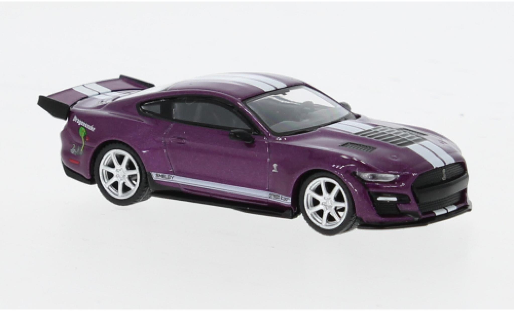 Shelby GT 1/64 Mini GT Ford Mustang 500 Dragon Snake paars 1:64 modelauto