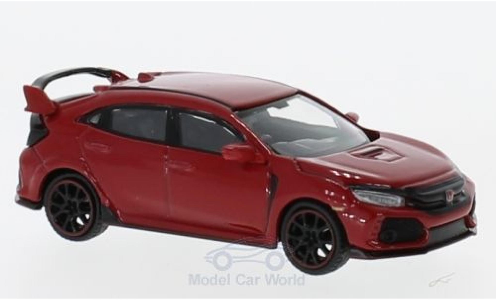 Honda Civic Type R 1/64 Mini GT Type R (FK8) rood RHD modelauto