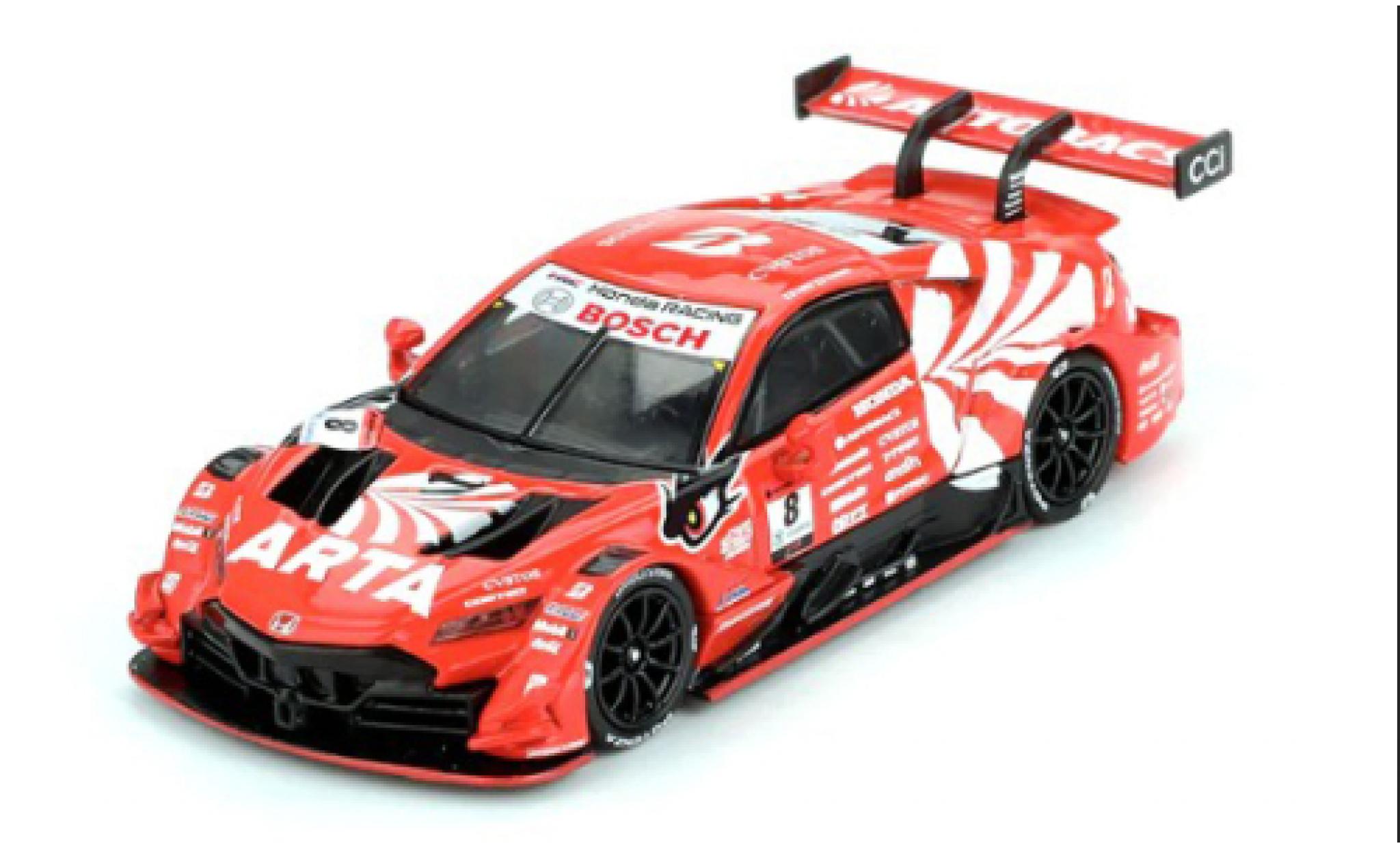 Honda NSX 1/64 Mini GT -GT Type S GT500 Super GT Japan 2023 Racing #8 1:64 modelauto