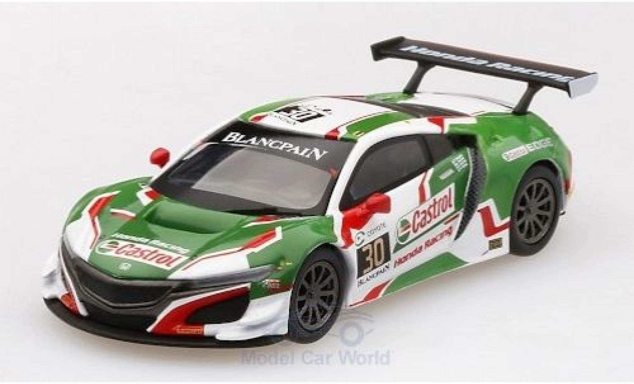 Honda NSX 1/64 Mini GT GT3 No.30 Castrol Racing Castrol 24h Spa 2018 R.Patrese/L.Depailler/E.Guerrieri/B.Baguette modelauto