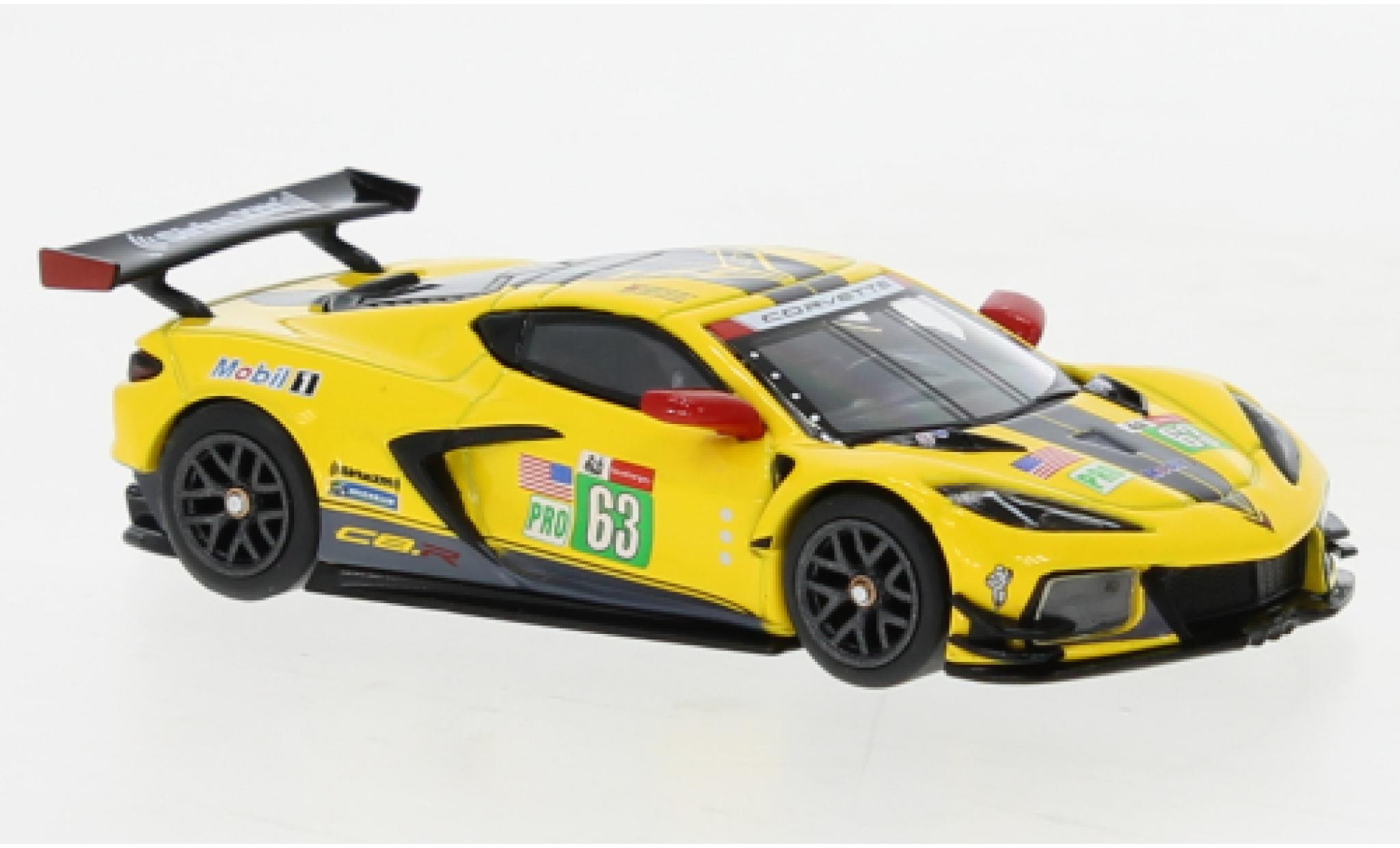 Chevrolet Corvette 1/64 Mini GT C8.R No.63 Racing 24h Le Mans 2021 modelauto