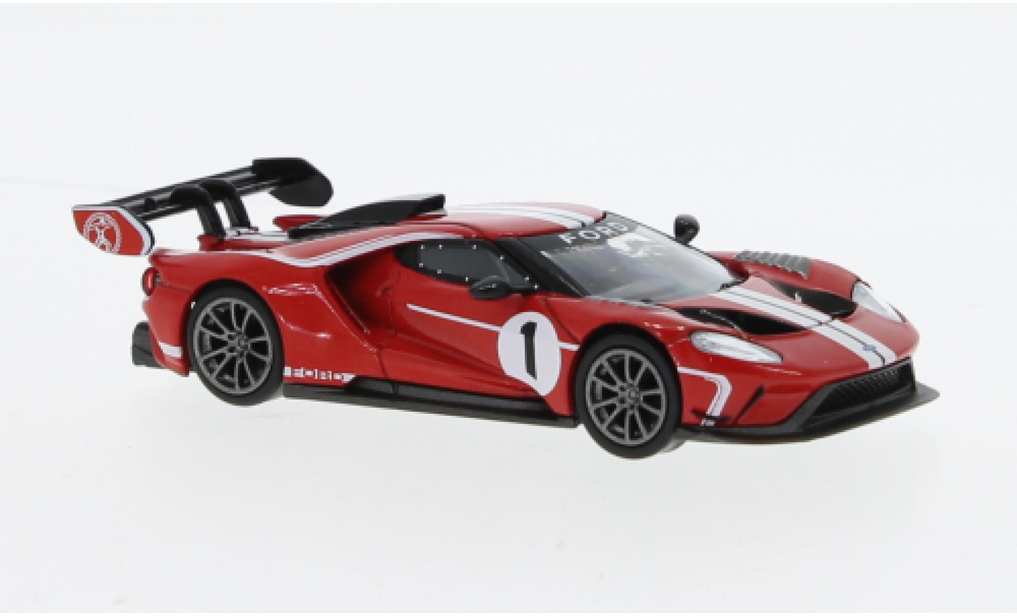 Ford GT 1/64 Mini GT Heritage Edition rood modelauto