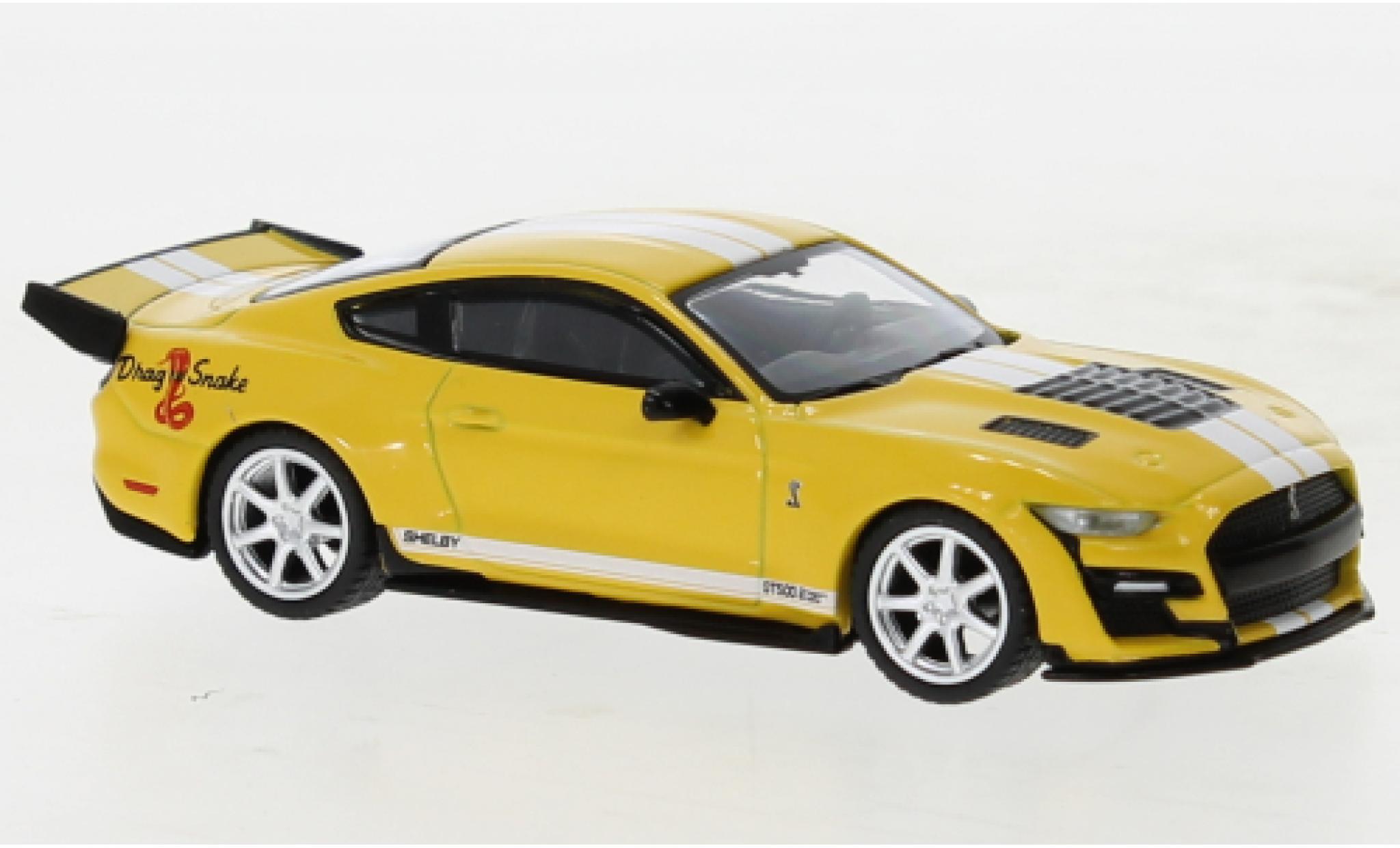Shelby GT 500 1/64 Mini GT Ford Mustang Dragon Snake Concept geel modelauto