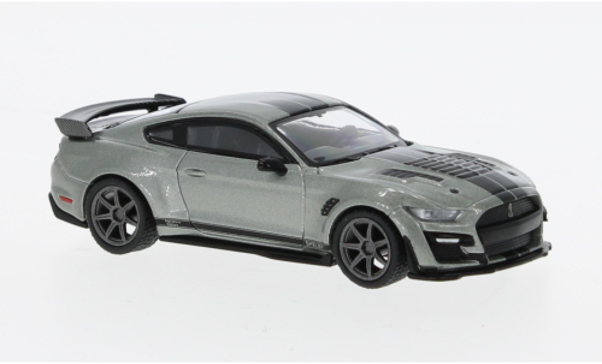 Shelby GT 500 1/64 Mini GT Ford Mustang SE Widebody metallic grijs modelauto