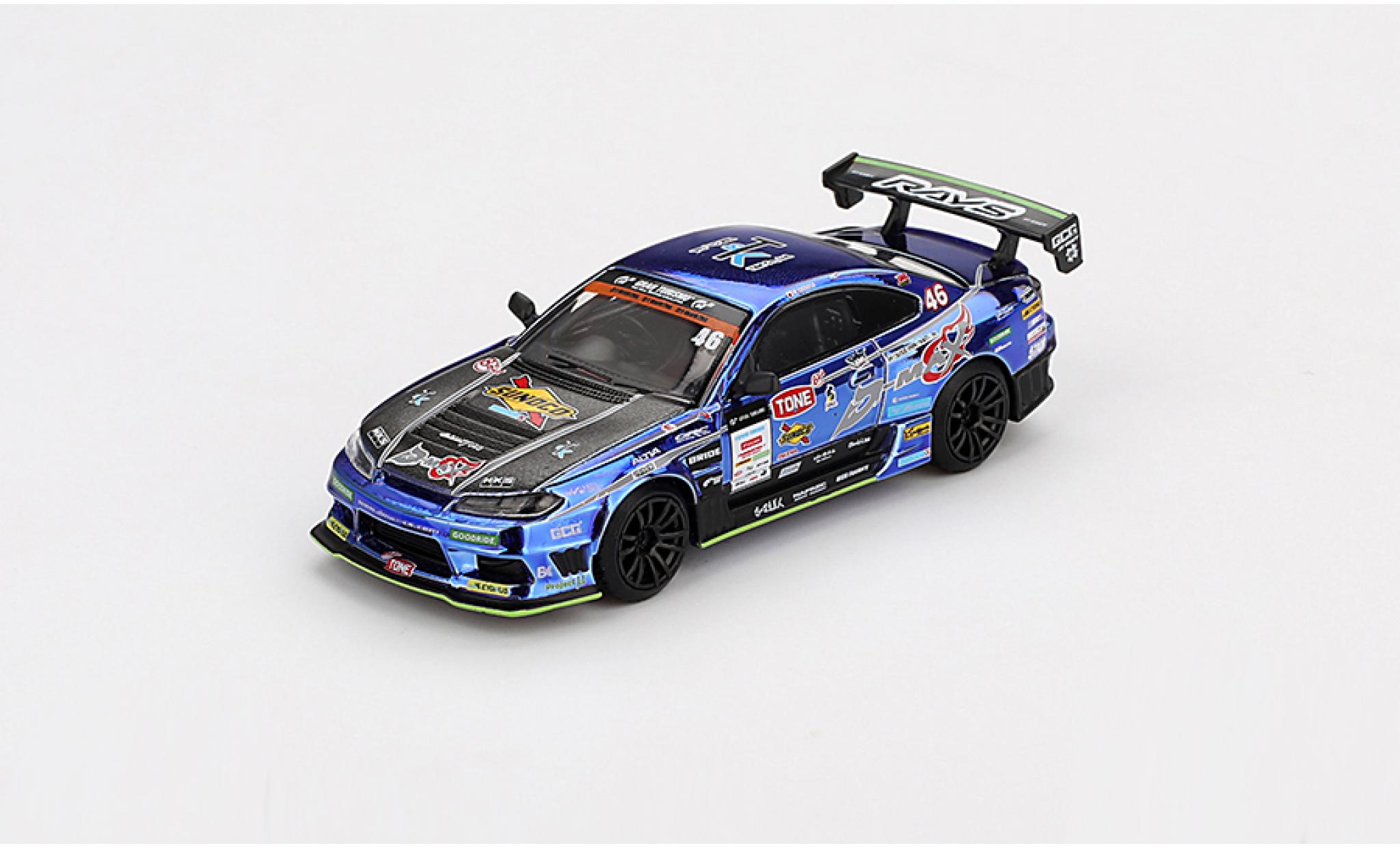 Nissan Silvia 1/64 Mini GT (S15) D1 Grand Prix 2023 D-MAX Racing #46 1:64 modelauto