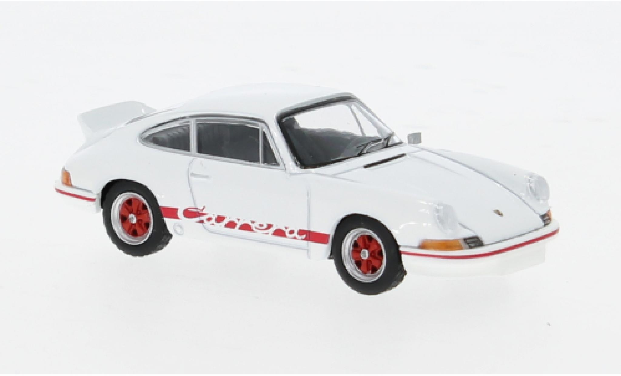 Porsche 911 1/64 Mini GT Carrera 2.7 RS wit/Dekor 1:64 modelauto