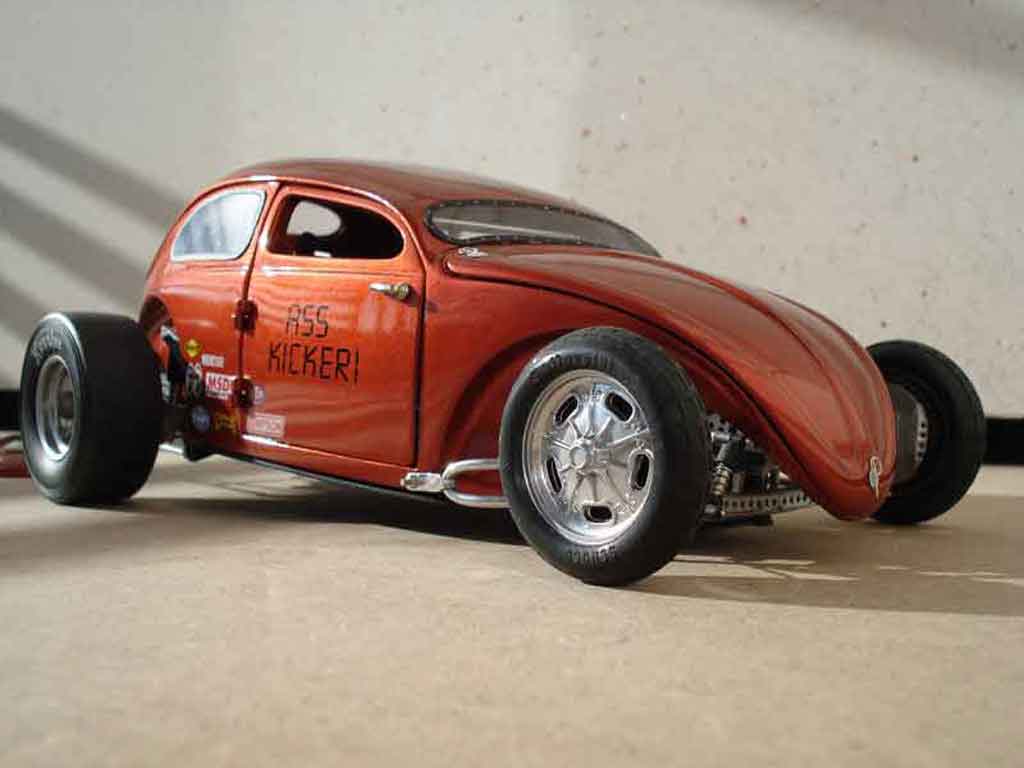 Volkswagen Kafer Hot Rod 1/18 Burago Hot Rod cox ass kicker 56 modelauto