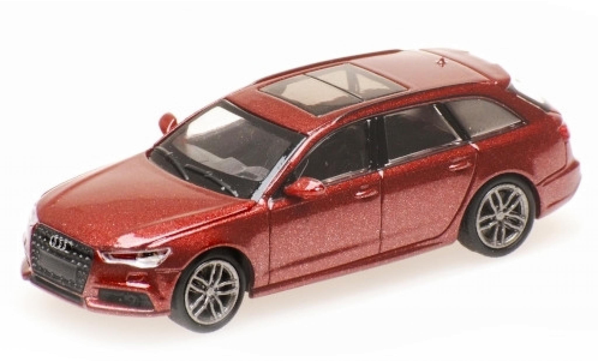 Audi A6 1/87 Minichamps Avant metallic rood 2018 modelauto