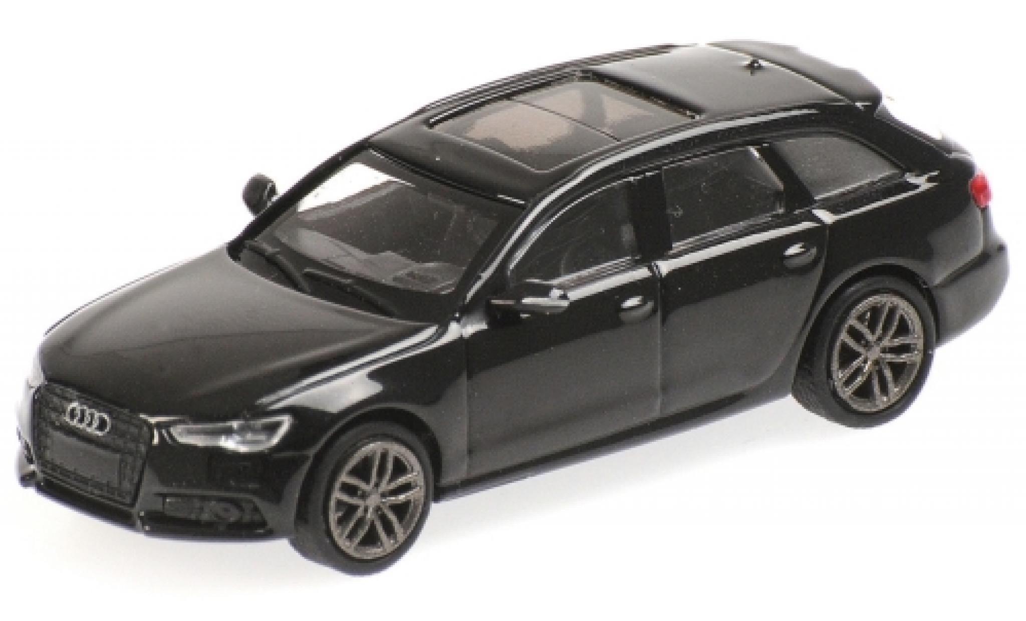 Audi A6 1/87 Minichamps Avant metallic zwart 2018 modelauto