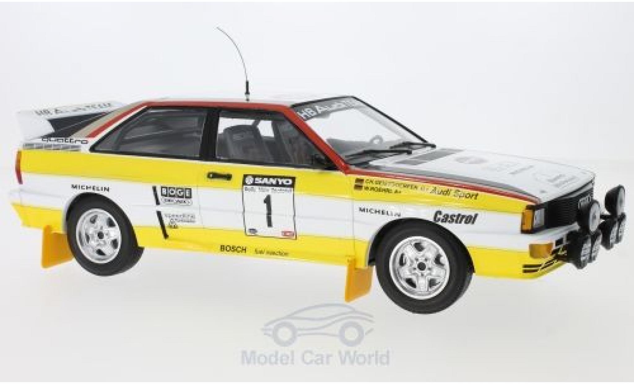 Audi Quattro 1/18 Minichamps quattro A2 No.1 Sport Rallye WM Rallye Neuseeland 1984 W.R&ouml;hrl/C.Geistd&ouml;rfer modelauto