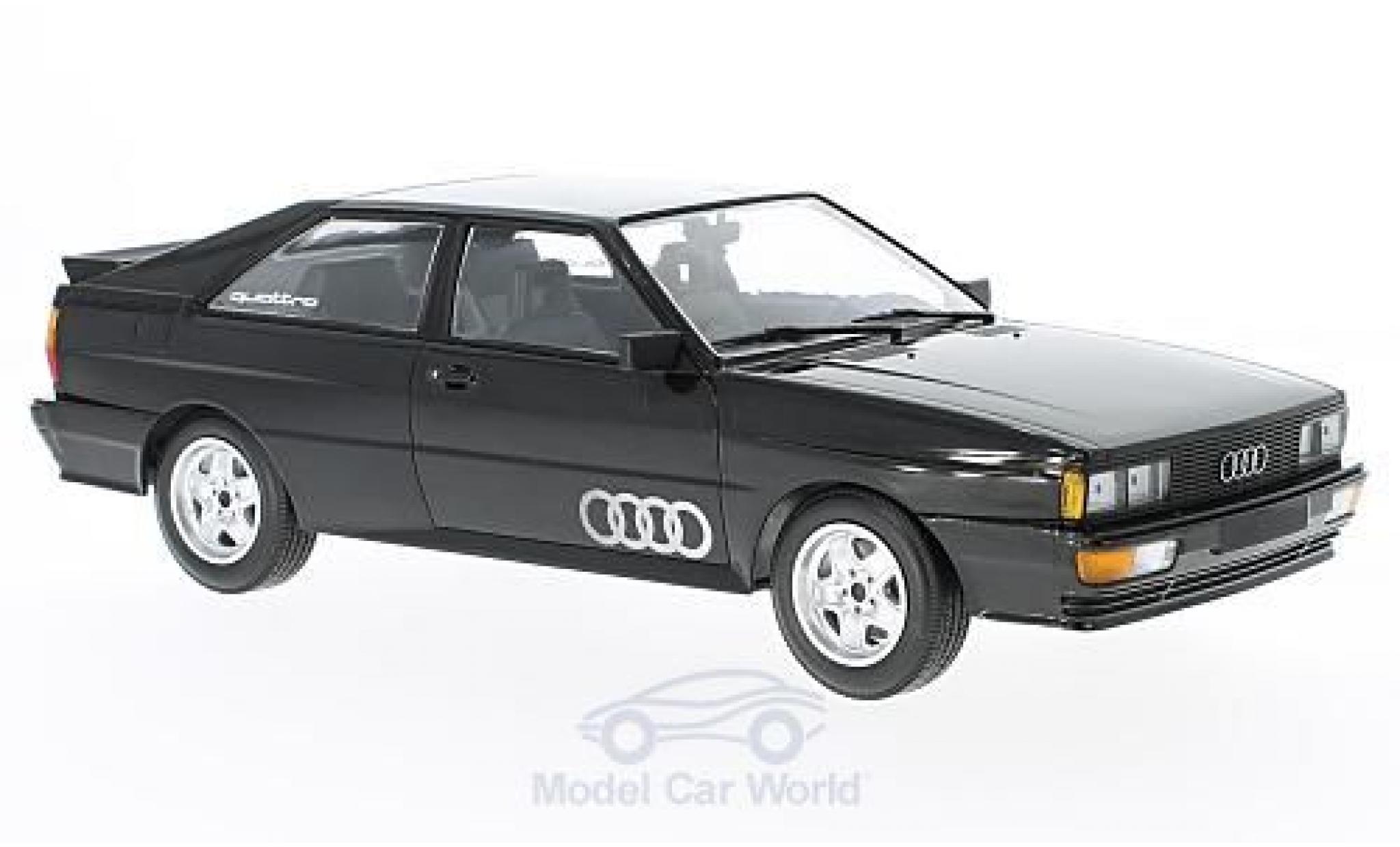 Audi Quattro 1/18 Minichamps quattro metallic zwart 1980 modelauto