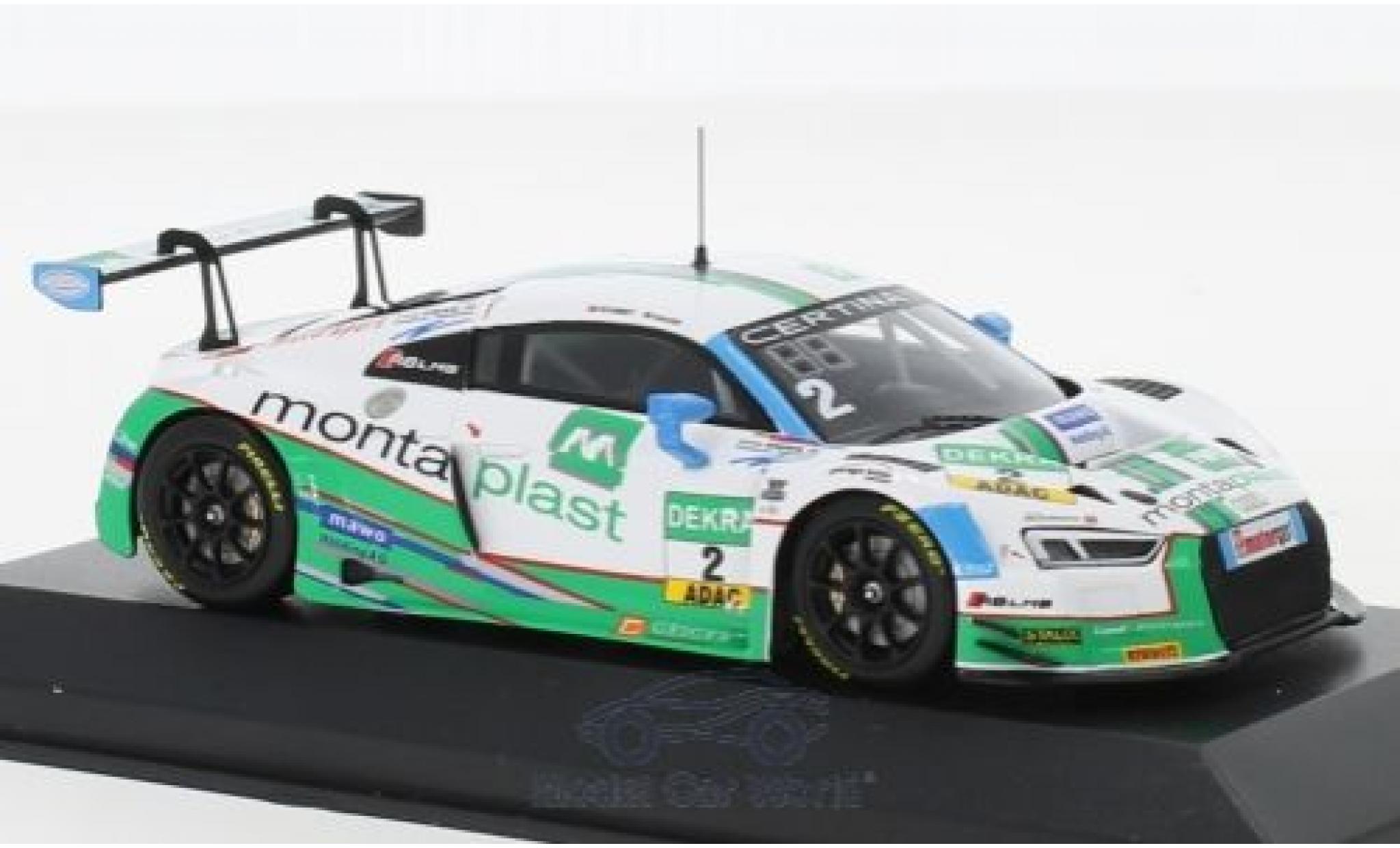Audi R8 1/43 Minichamps LMS No.2 Montaplast by Land-Motorsport ADAC GT Masters 2017 J.Schmidt/C.Hasse modelauto