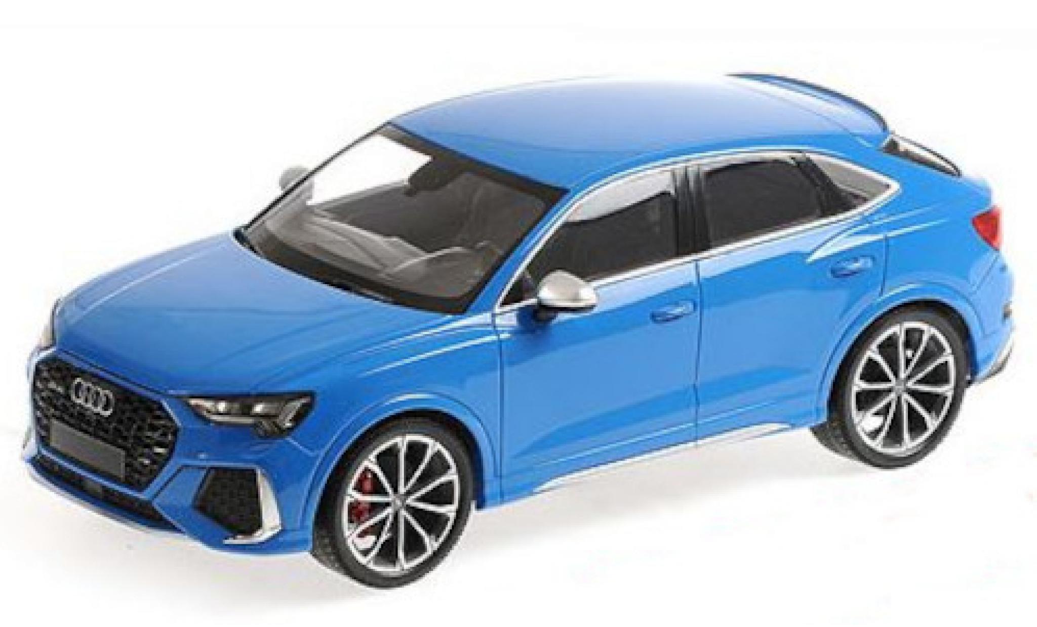 Audi RS Q3 1/18 Minichamps Sportback (F3) blauw 2019 modelauto